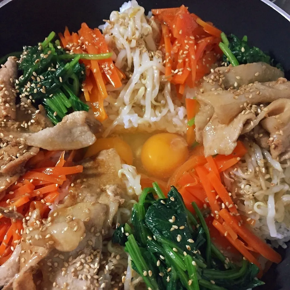 フライパンdeビビンバ☆|あんママさん