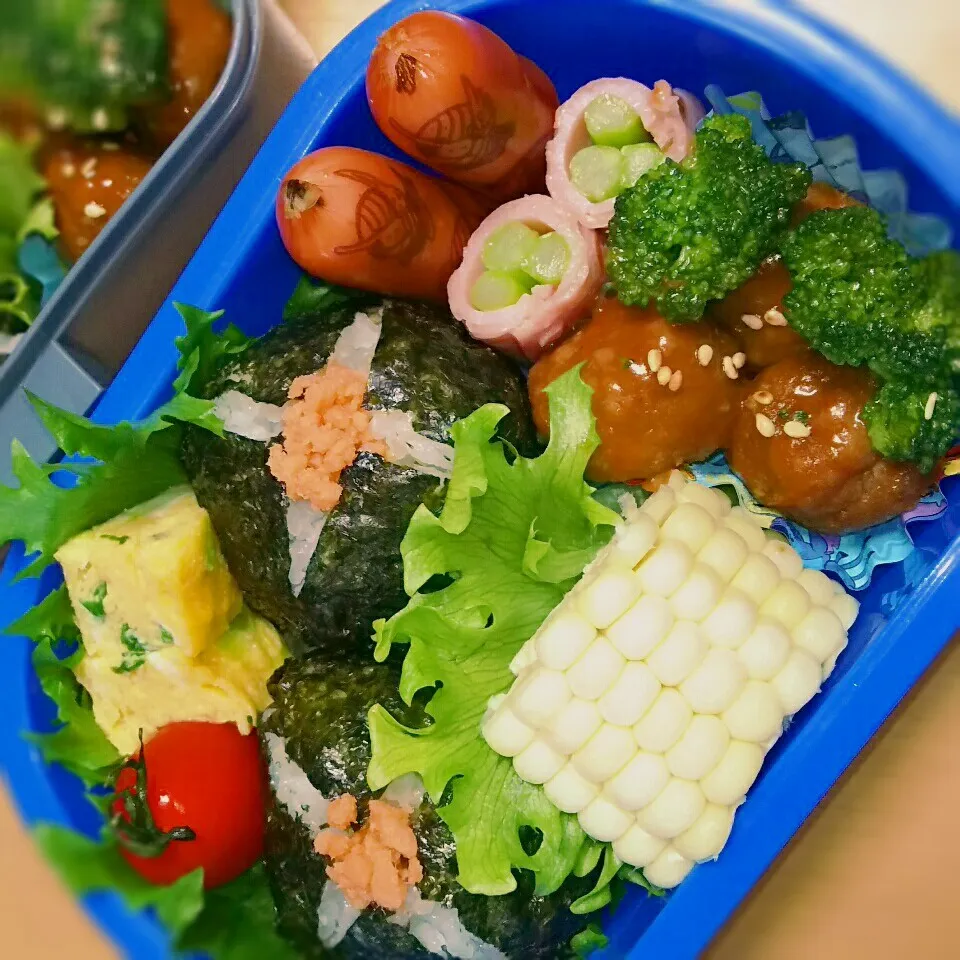 本日の兄弟弁当🎶～新学期スタート👏～|aroeさん