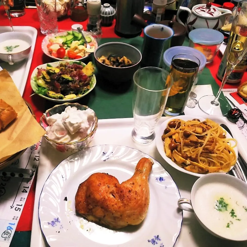 Snapdishの料理写真:12/25(月)夕食　ウチクリスマス|へいちゃんさん