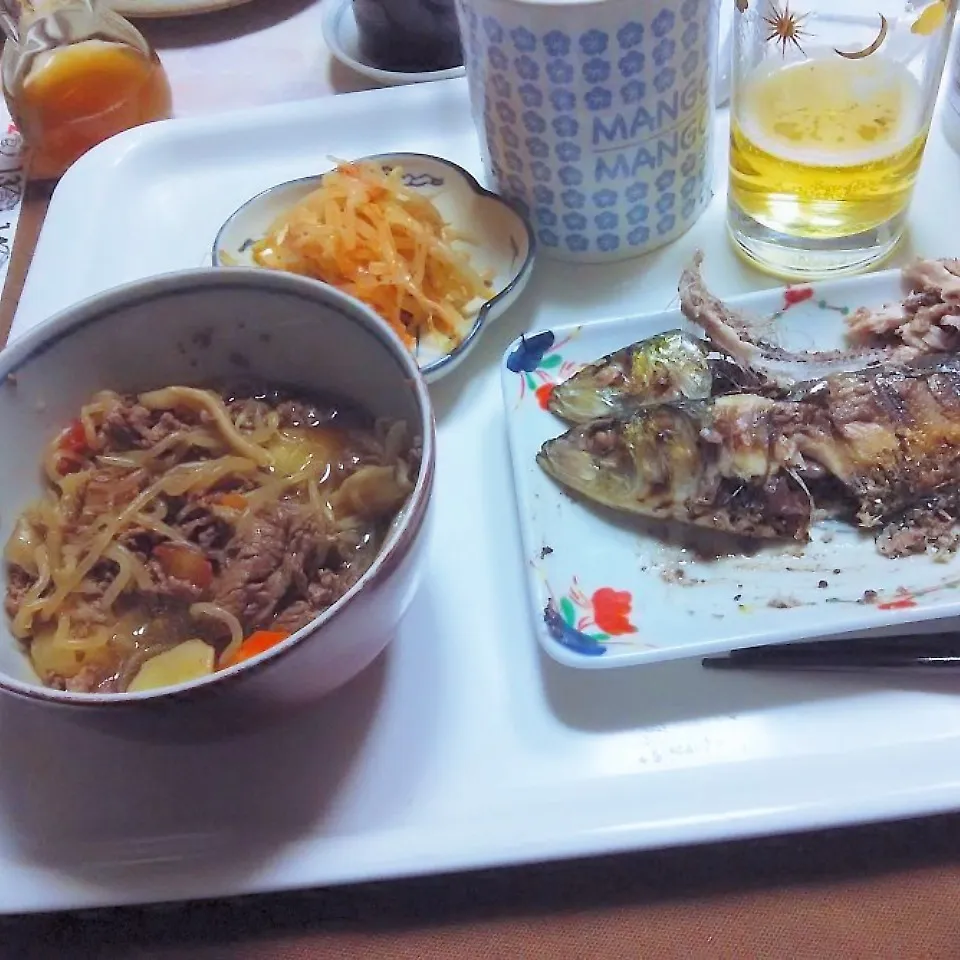 Snapdishの料理写真:6/13夕食　いわしの塩焼き|へいちゃんさん