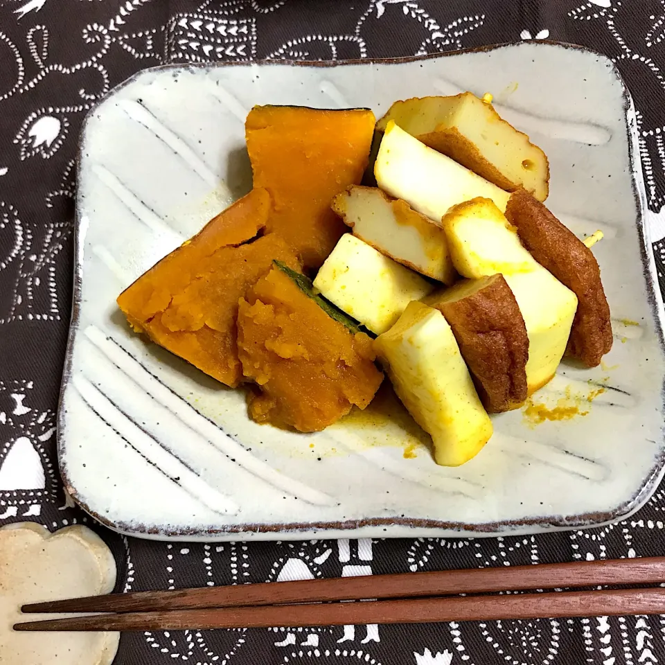 おでん種とかぼちゃのカレー煮|あさかさん