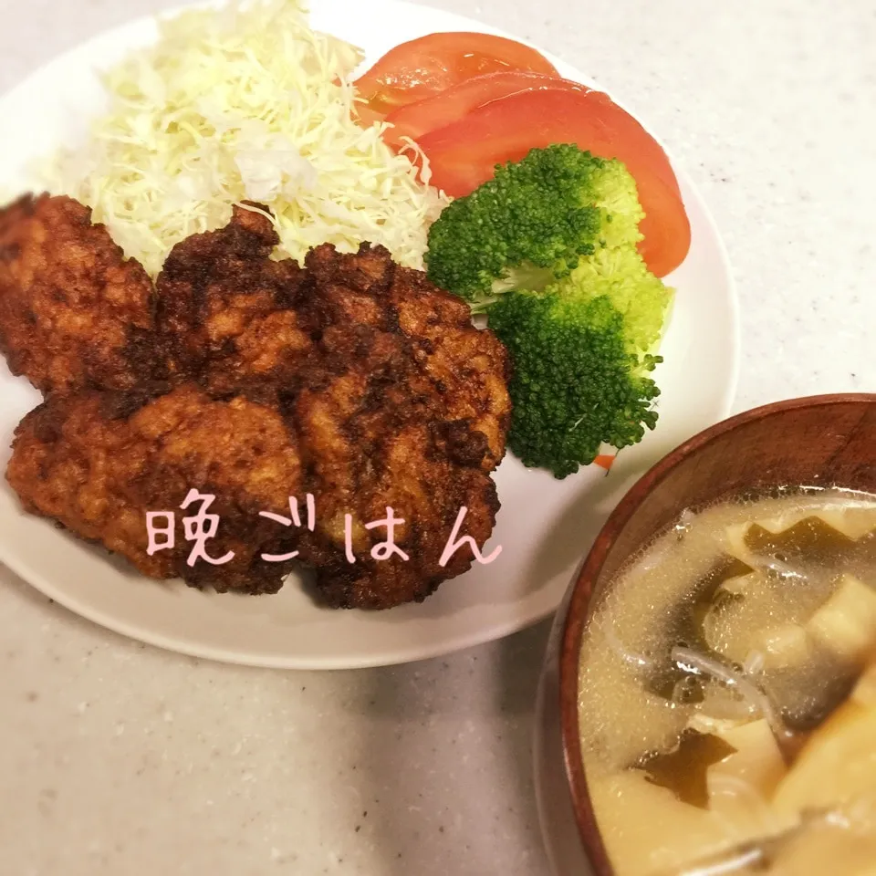 津軽名物 いがメンチ&タケノコ味噌汁|み〜さん