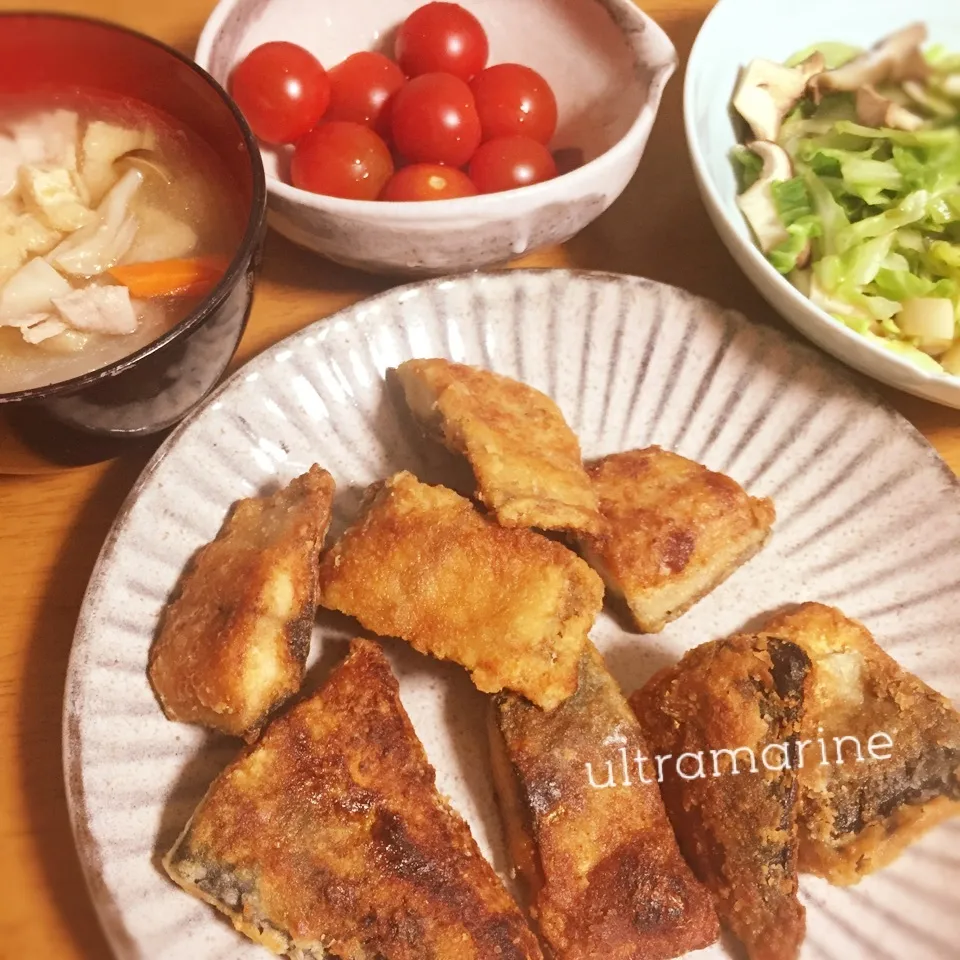 ＊鯖の竜田揚げの和晩ごはん♪＊|ultramarineさん