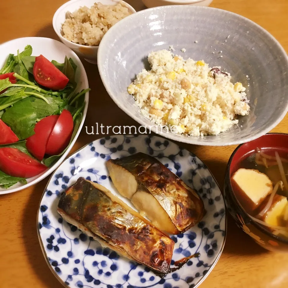 ＊シルバーの醤油漬け焼き♪素朴ごはん。＊|ultramarineさん