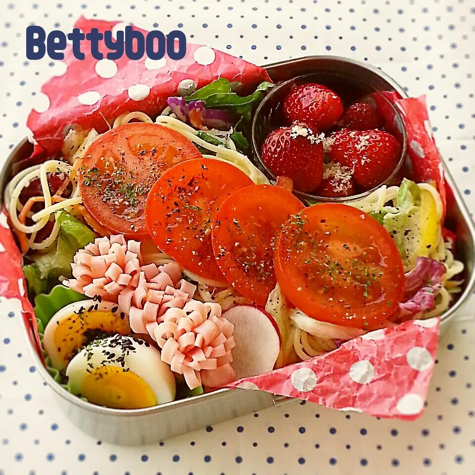 冷製ｻﾗﾀﾞﾊﾟｽﾀでぉ弁当-☆|bettyさん