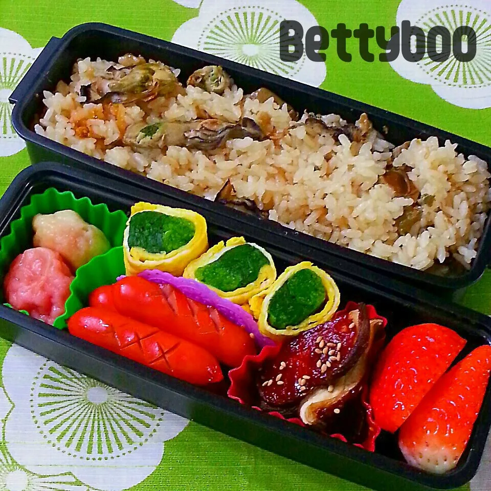 牡蠣ご飯のぉ弁当♪|bettyさん