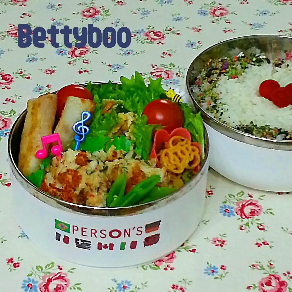 ﾏﾖﾈｰｽﾞで簡単＊ｼｿ･ﾊﾝﾍﾟﾝﾊﾞｰｸﾞのぉ弁当|bettyさん