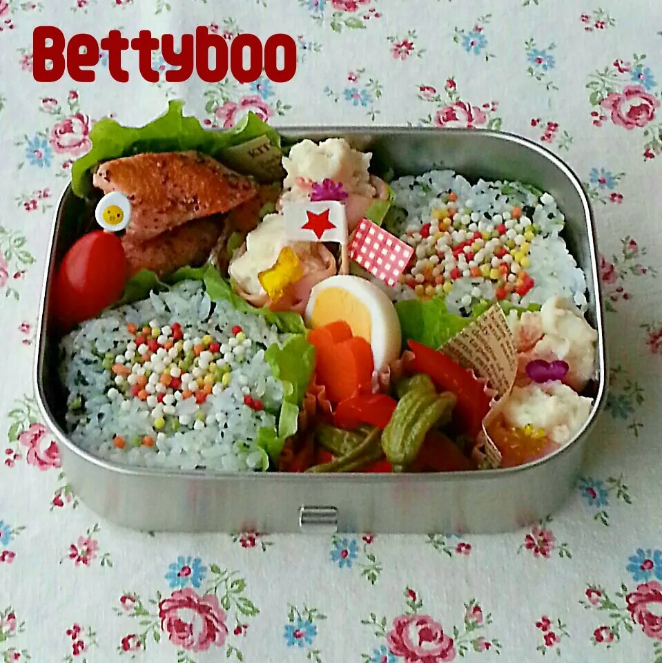 秋鮭のｿﾃｰなぉ弁当|bettyさん