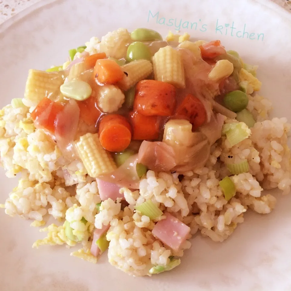 カラフル野菜のあんかけチャーハン|Miyukiさん