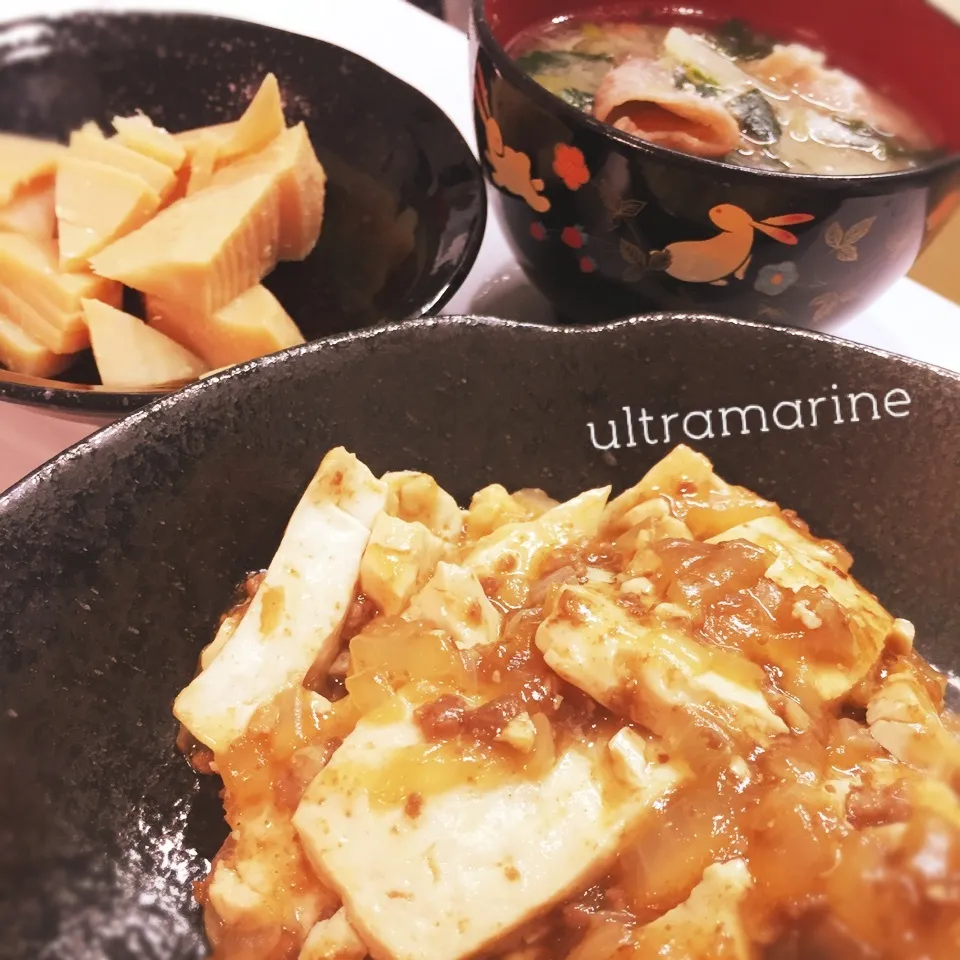 ＊肉どうふメインの簡単ごはん♪＊|ultramarineさん