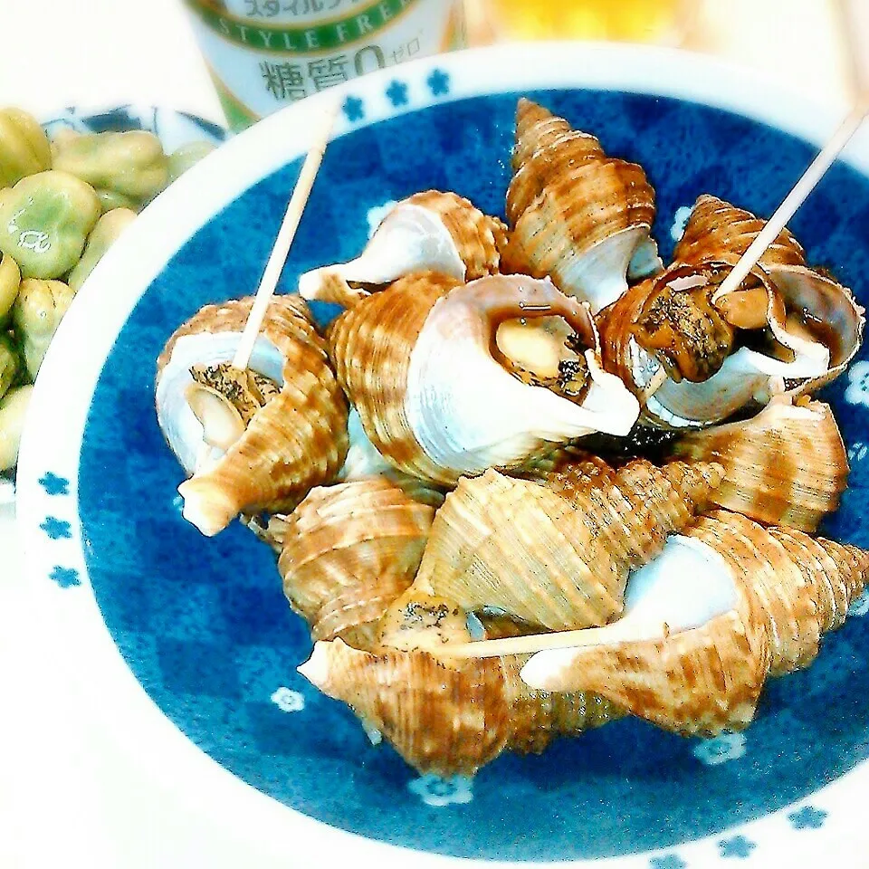 Snapdishの料理写真:つぶ貝煮♪|やみぃさん