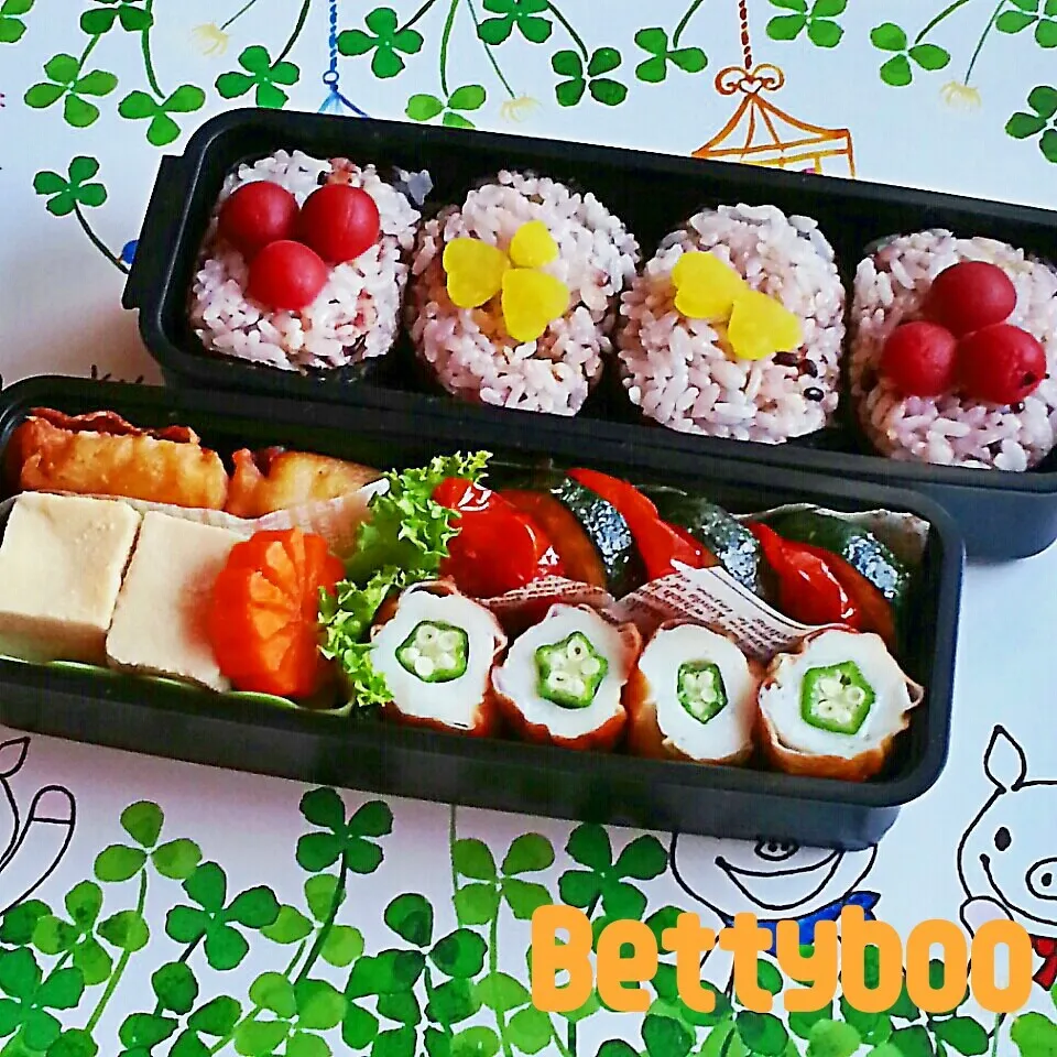 ｲｶのﾌﾘｯﾀｰ弁当|bettyさん