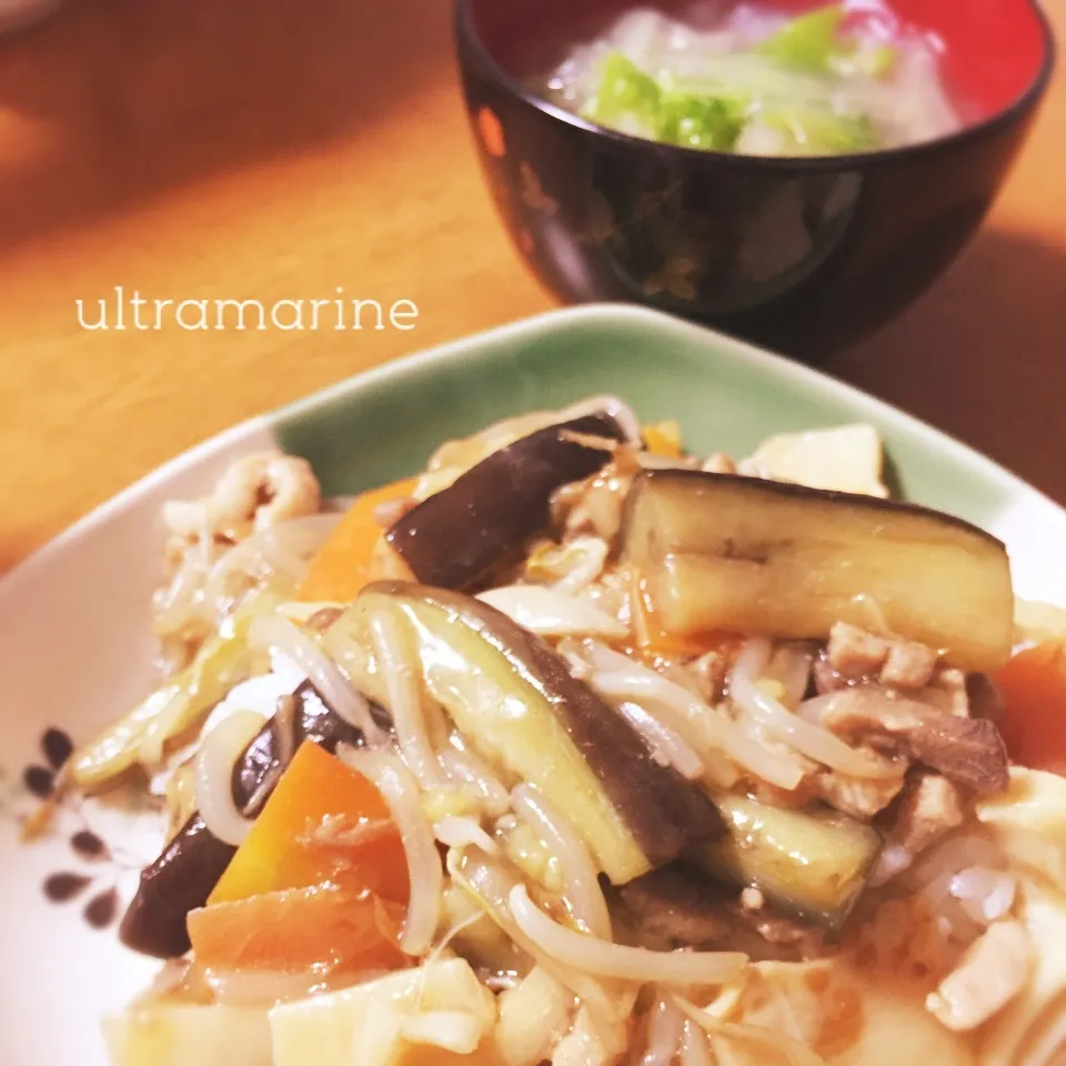 ＊お野菜たっぷり、やさしい中華丼。＊|ultramarineさん