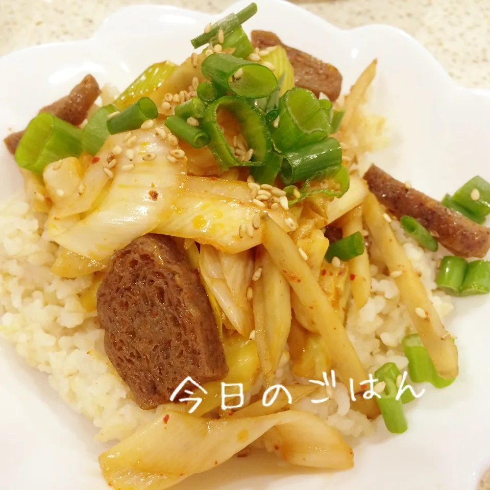 氷こんにゃくキムチ丼|Miyukiさん