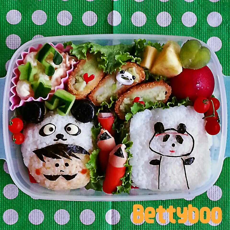 tanuﾁｬﾝ家の☆ﾊﾟﾝﾀﾞ画伯☆なぉ弁当|bettyさん