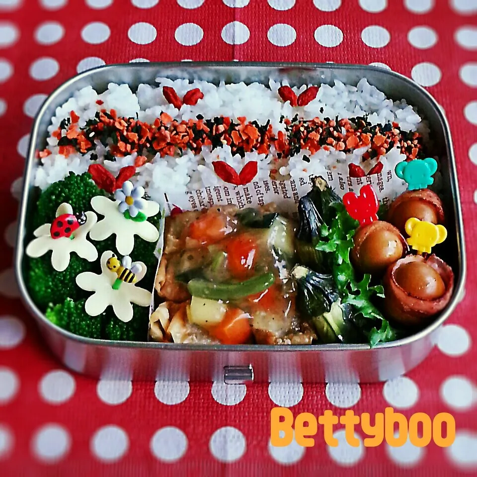 揚げｼｭｰﾏｲの和風餡掛け弁当|bettyさん