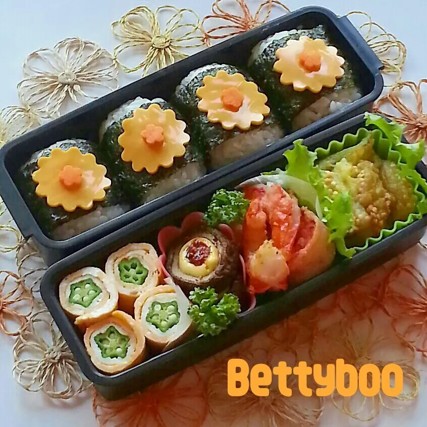 今日もﾇｷﾇｷ♪な(^^)おにぎり弁当|bettyさん