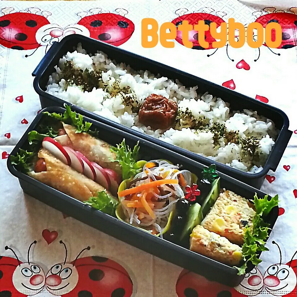 ｳｨﾝﾅｰ&ｼｿ&ﾁｰｽﾞの餃子の皮巻き弁当|bettyさん