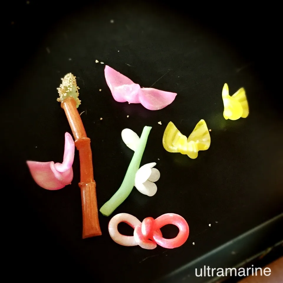 ＊有平糖、練り切り生菓子も…娘作♪＊|ultramarineさん