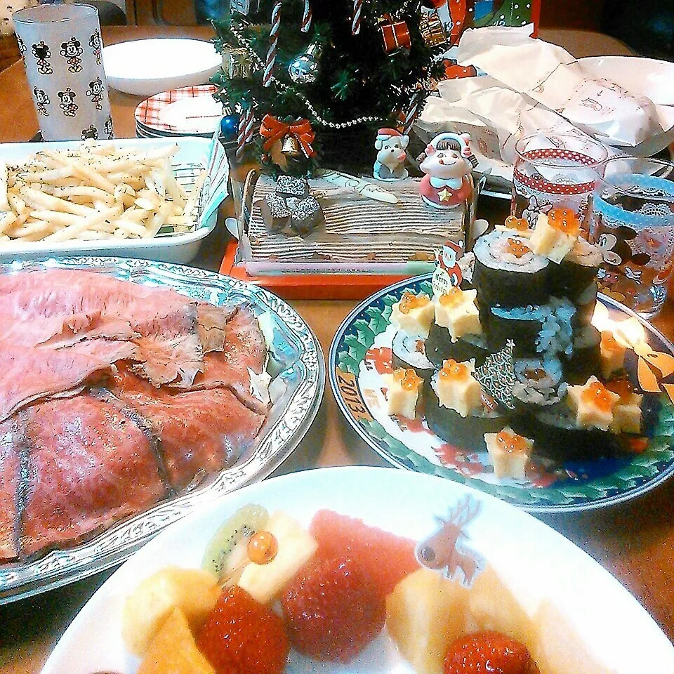 Snapdishの料理写真:2014年クリスマスイブディナー♪|やみぃさん