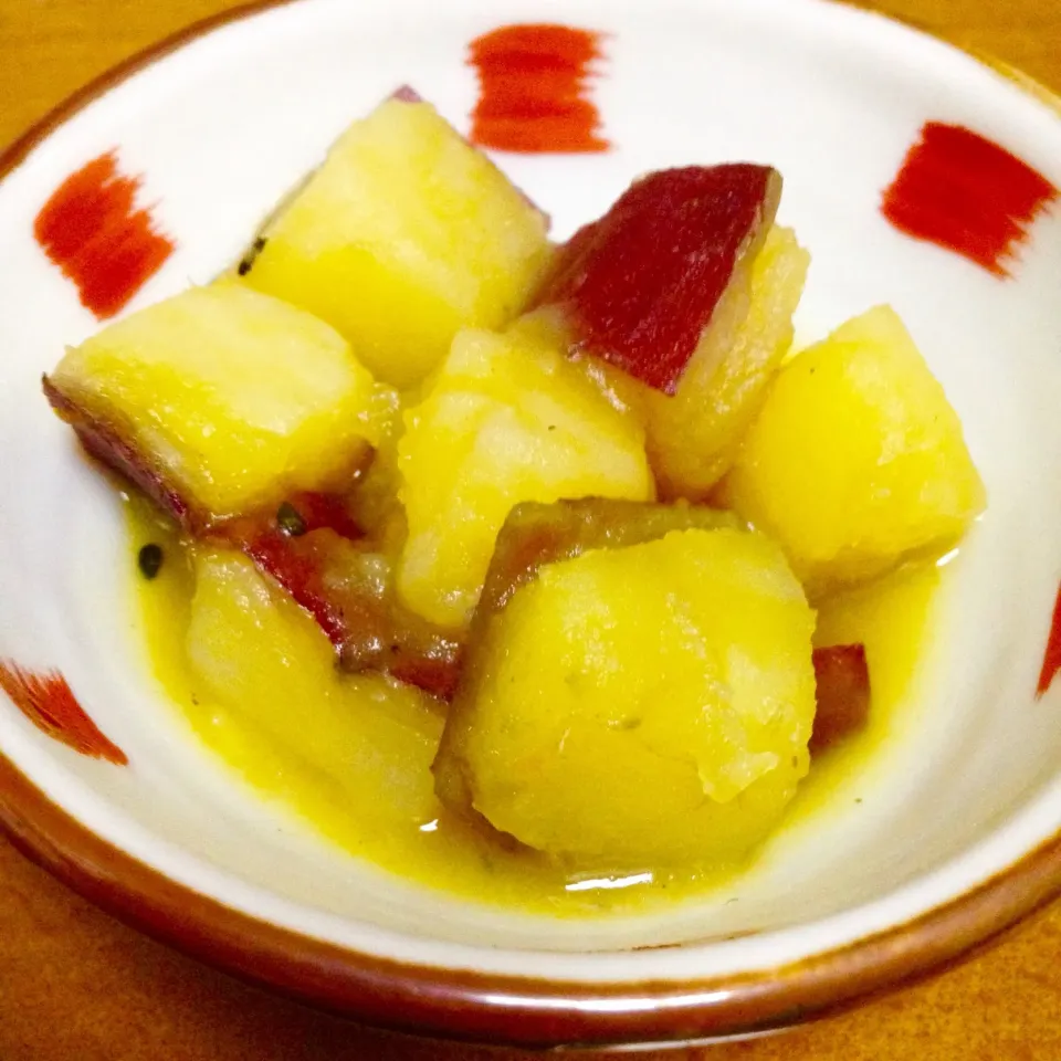 紅はるかの甘辛煮🍠醤油ベースにしてみました🤗|まいりさん