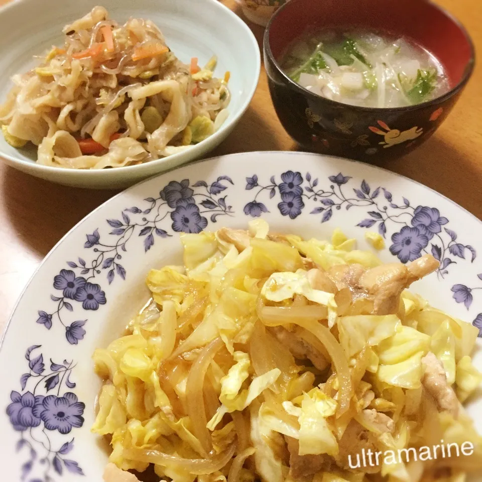 ＊せせりの甘辛味噌炒め♪保存食活用ごはん。＊|ultramarineさん