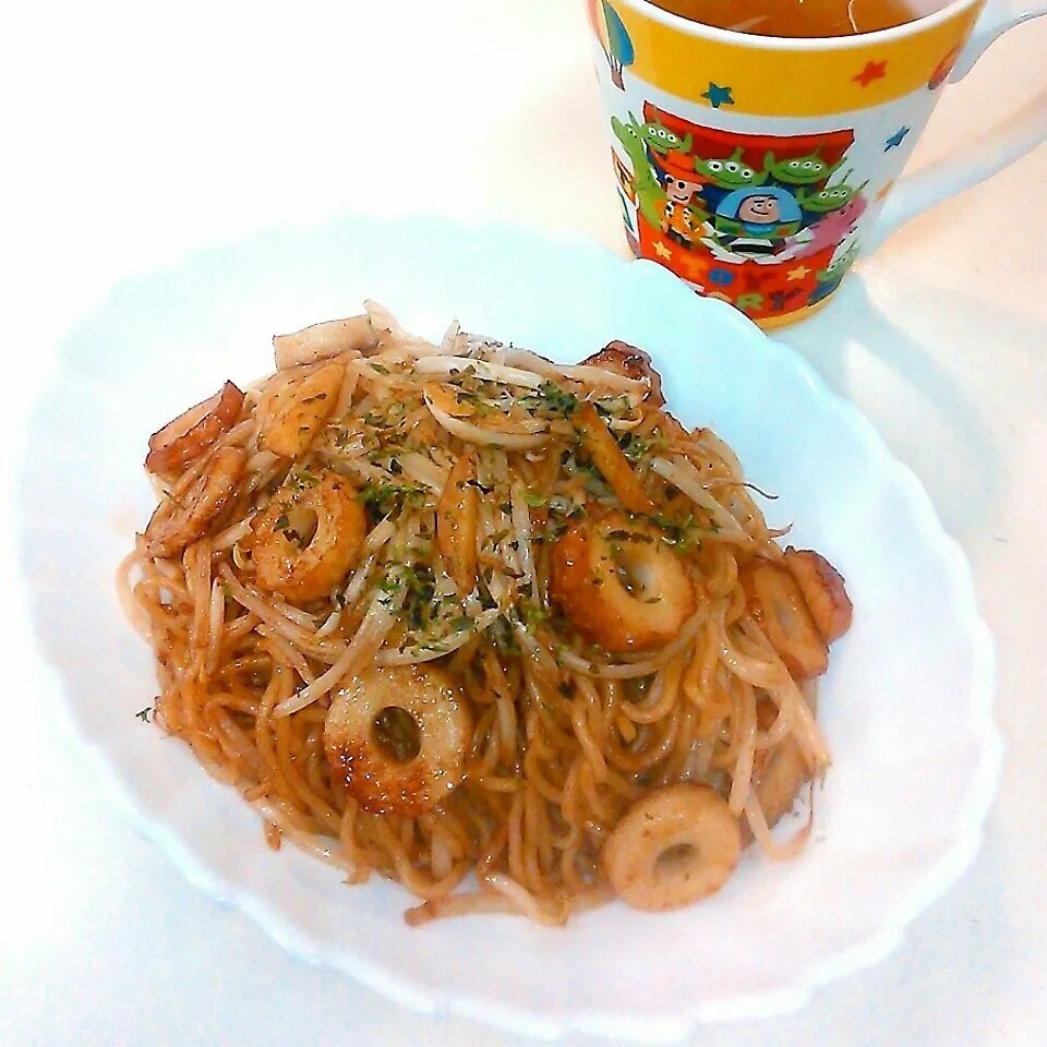 ちくわ焼きそば(^-^)|やみぃさん
