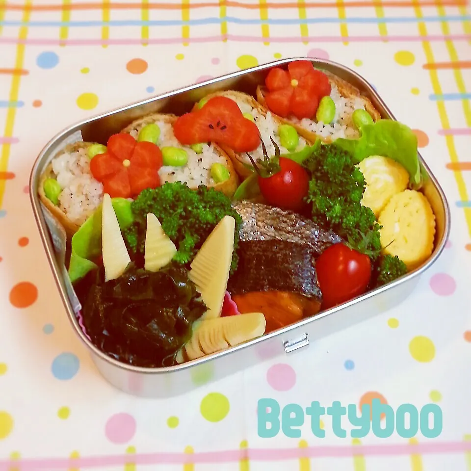 ふりかけご飯で＊お稲荷さん風のお弁当|bettyさん