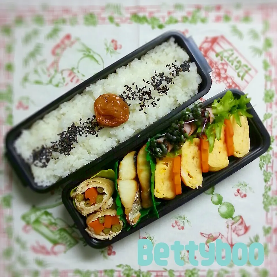 Snapdishの料理写真:なかなか和風なёお弁当|bettyさん