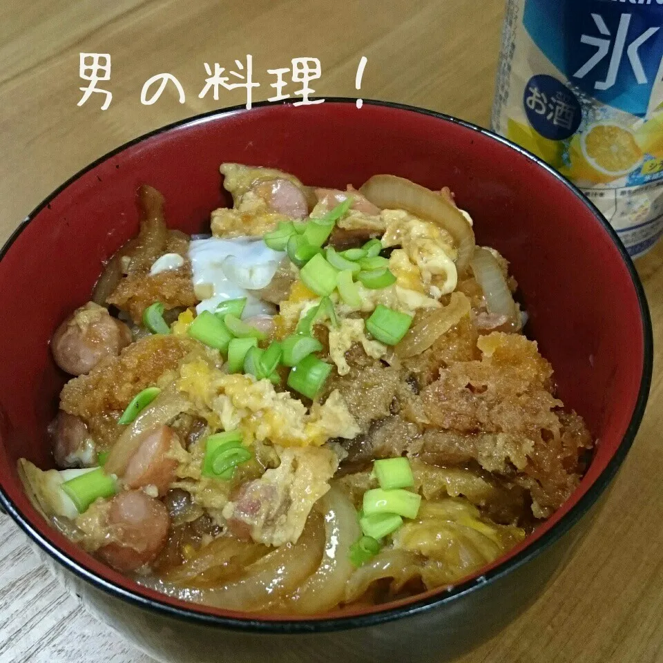 Snapdishの料理写真:崩れに崩れた荒いカツ丼|やんまぁさん