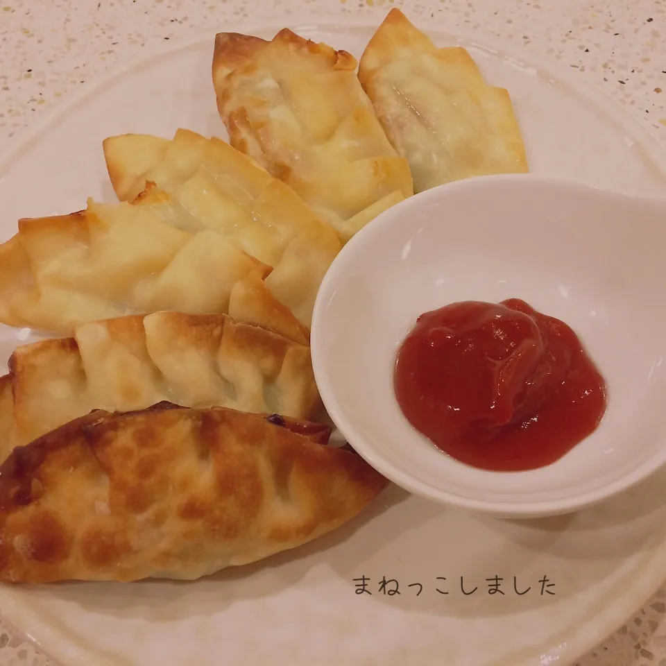 ヘルシオでパリパリ揚げ餃子風 辛いソース付き|Miyukiさん