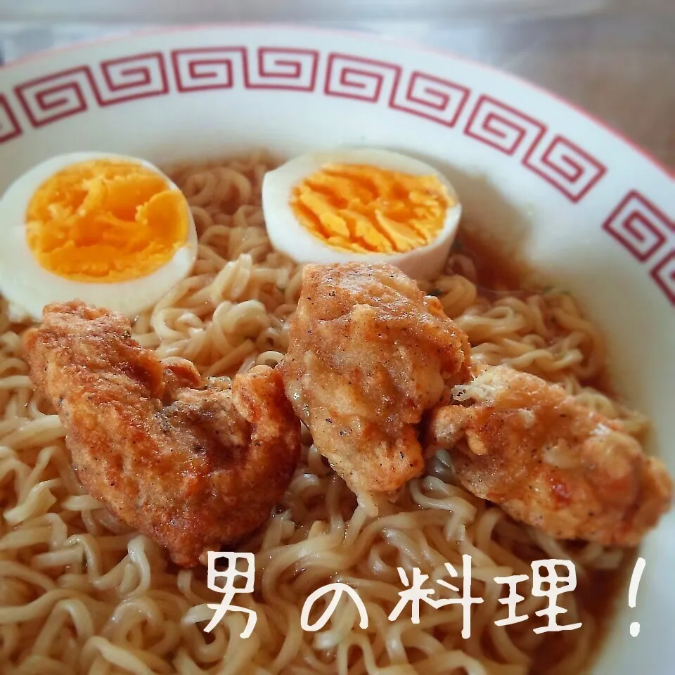 唐揚げラーメン|やんまぁさん