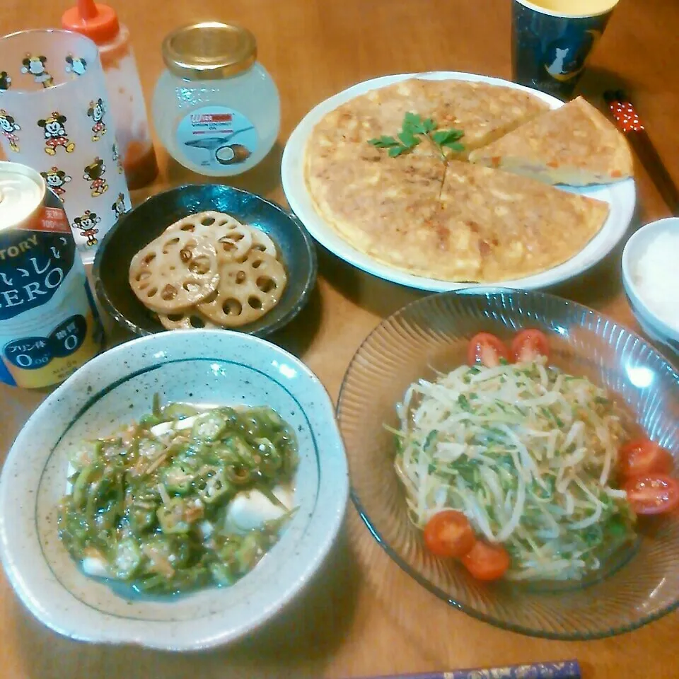 Snapdishの料理写真:cocoさんの豆苗ともやしのナムル☆～[痩せ活]|やみぃさん