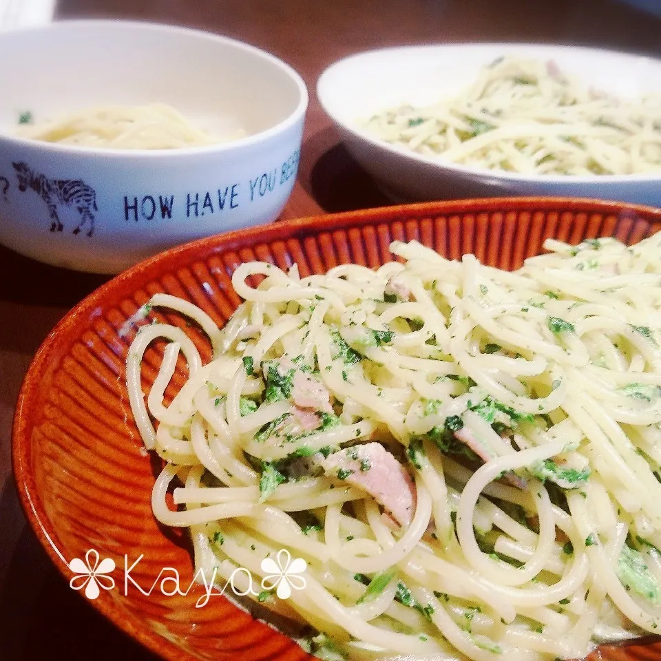 ほうれん草のクリームパスタ♪|華さん