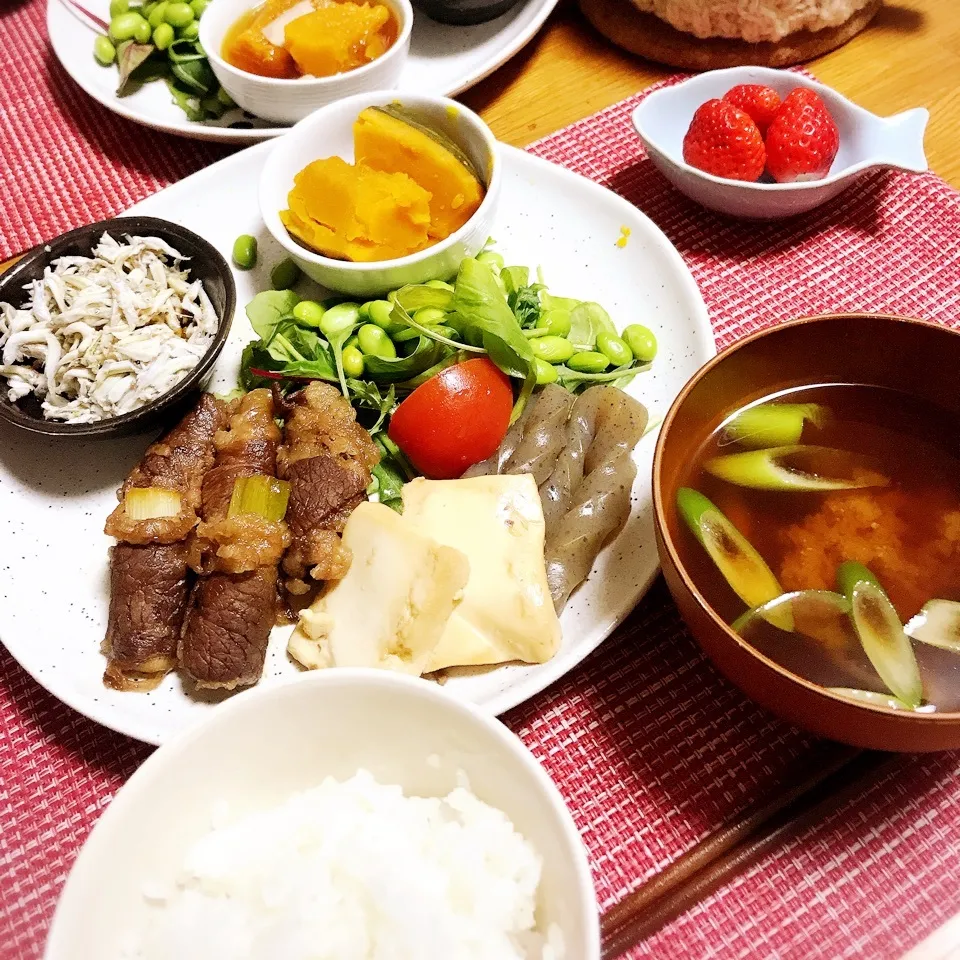 白ネギ牛肉巻きすき焼き風煮|myumyuさん