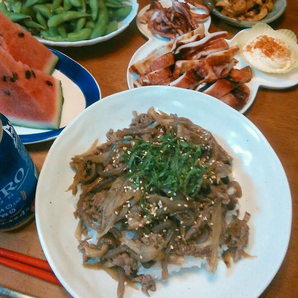 Snapdishの料理写真:n*さんの牛ごぼうの時雨煮丼♪|やみぃさん