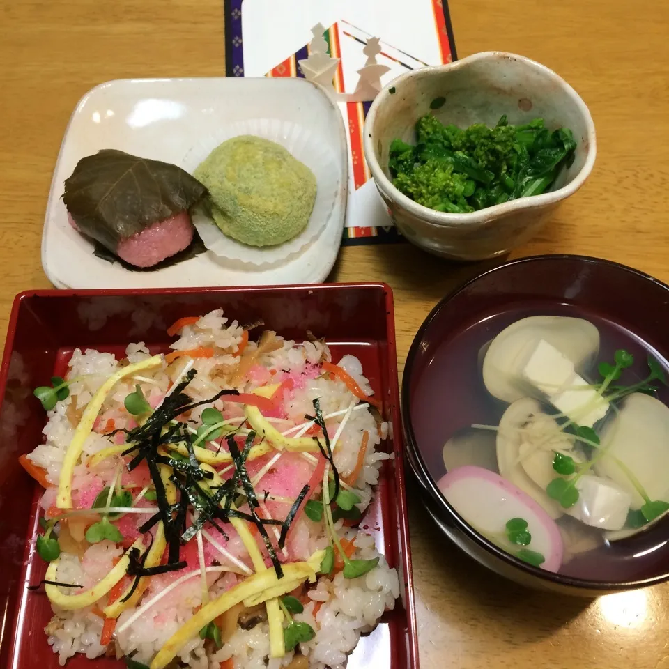 Snapdishの料理写真:ひな祭りご飯|demekinさん