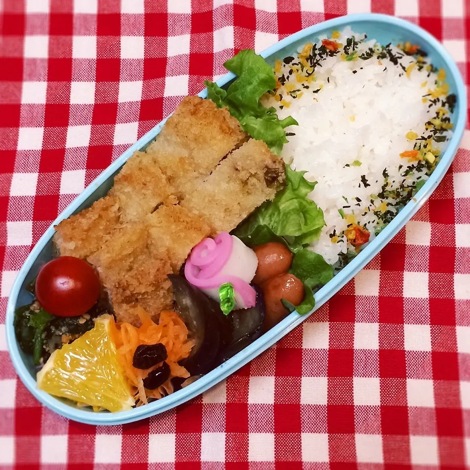 今日のお弁当(キャベツはさみカツ)|demekinさん