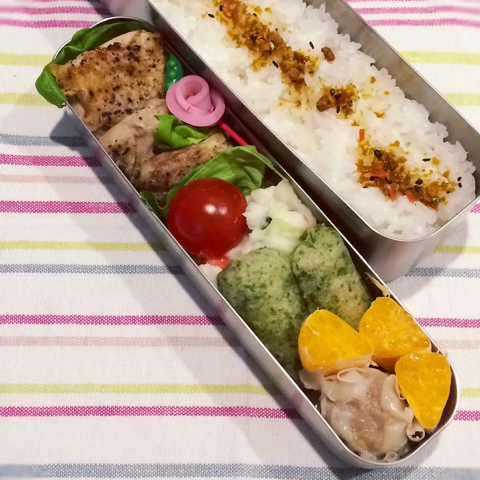 今日のお弁当(グリルチキン)|demekinさん