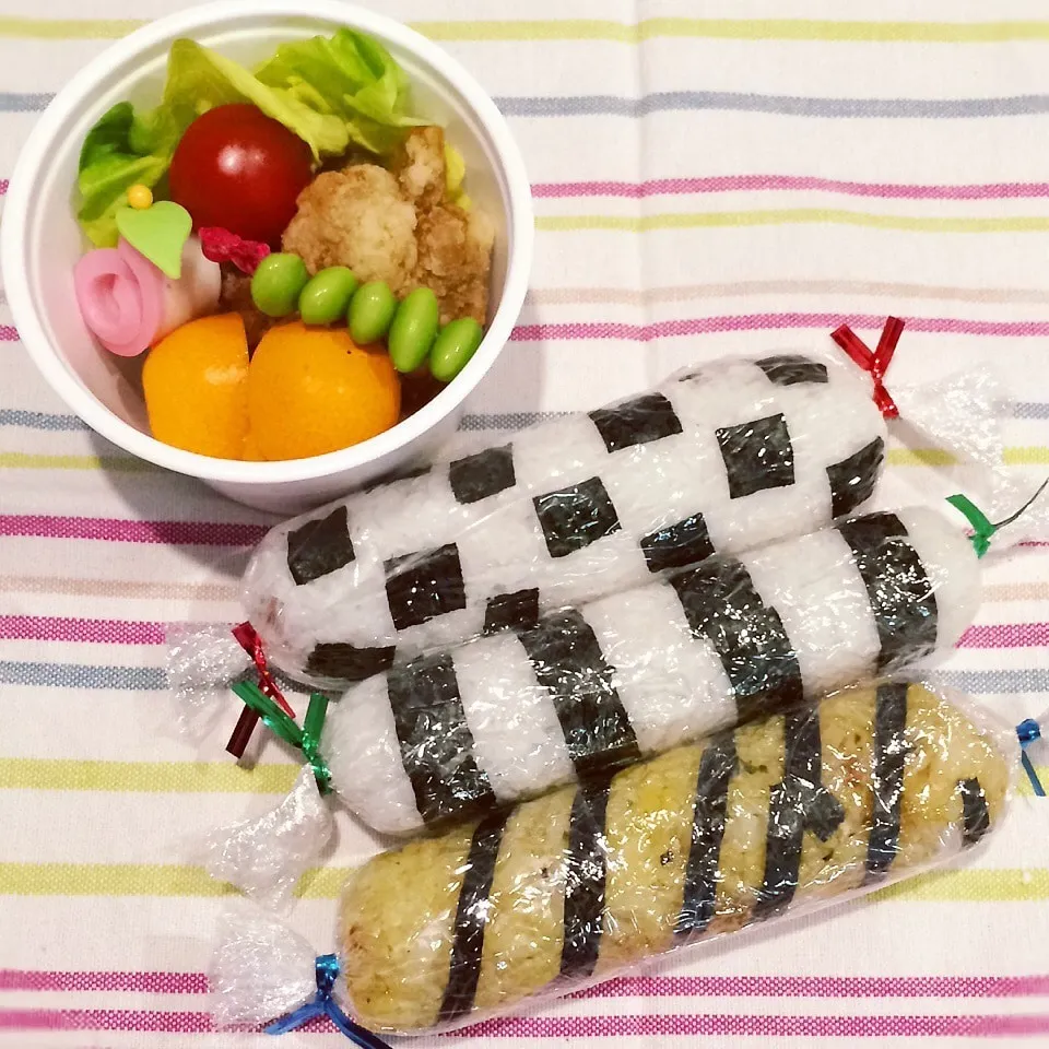 今日のお弁当(スティックおにぎり)|demekinさん