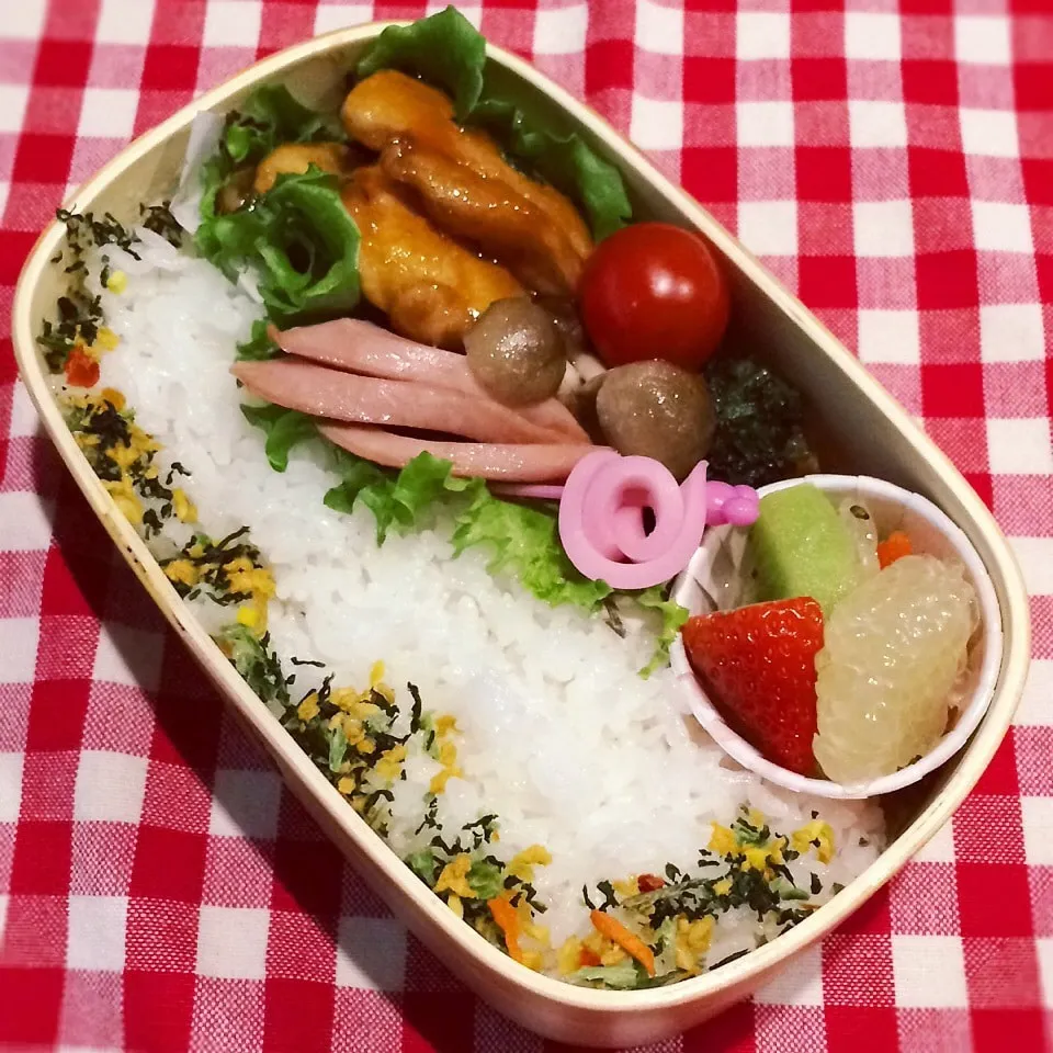 今日のお弁当(鶏肉の照り焼き)|demekinさん