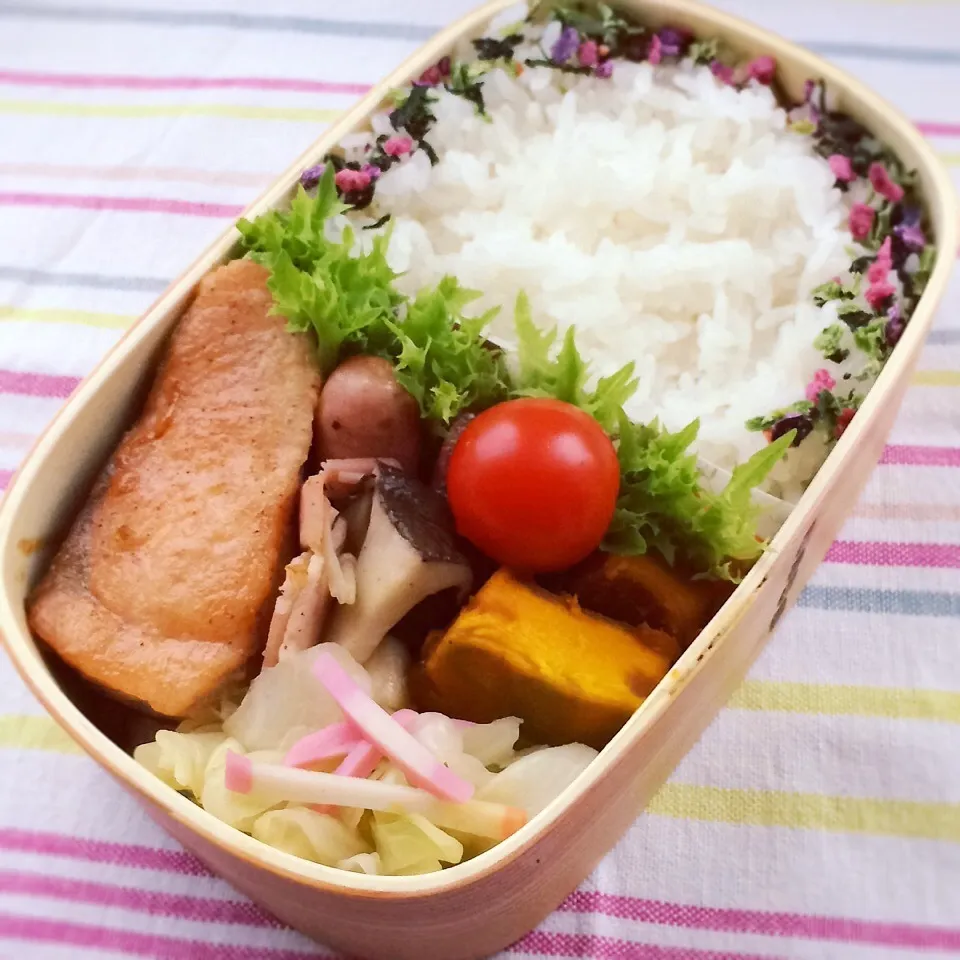 今日のお弁当(鮭のムニエル)|demekinさん