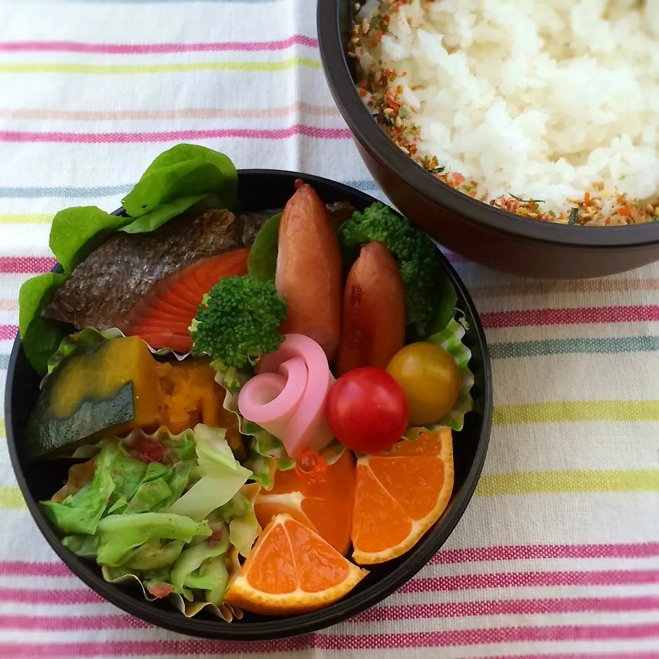 今日のお弁当(塩鮭)|demekinさん