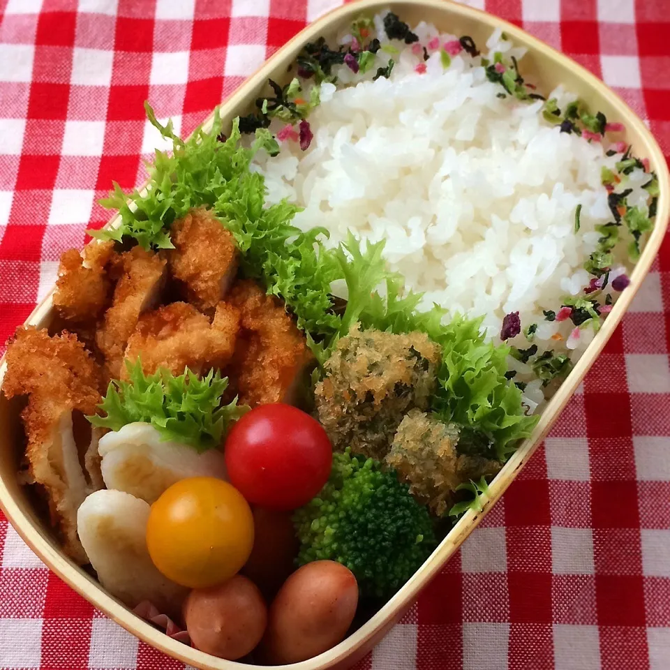 今日のお弁当(チキンカツ)|demekinさん