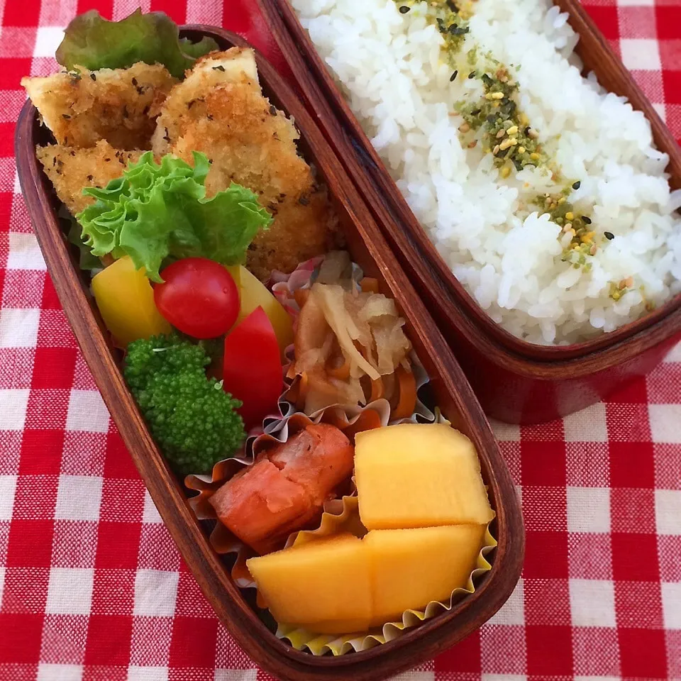 今日のお弁当(鶏肉の香草パン粉焼き)|demekinさん