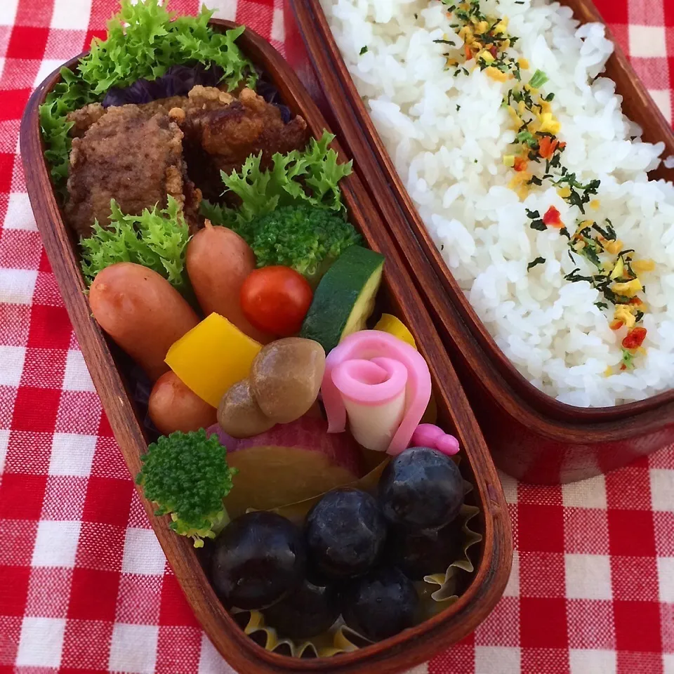 今日のお弁当(ジンギスカンザンギ)|demekinさん