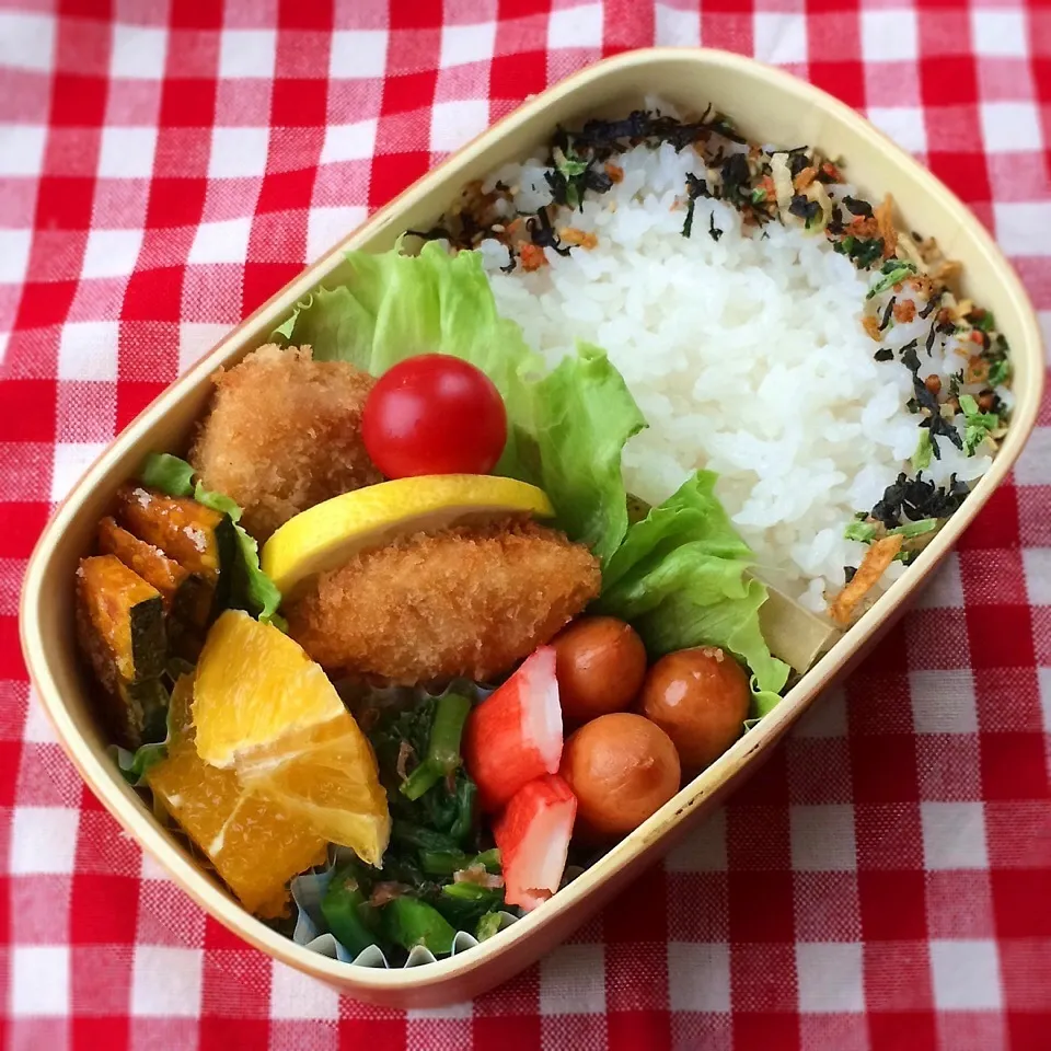 Snapdishの料理写真:今日のお弁当(ホッケのフライ)|demekinさん