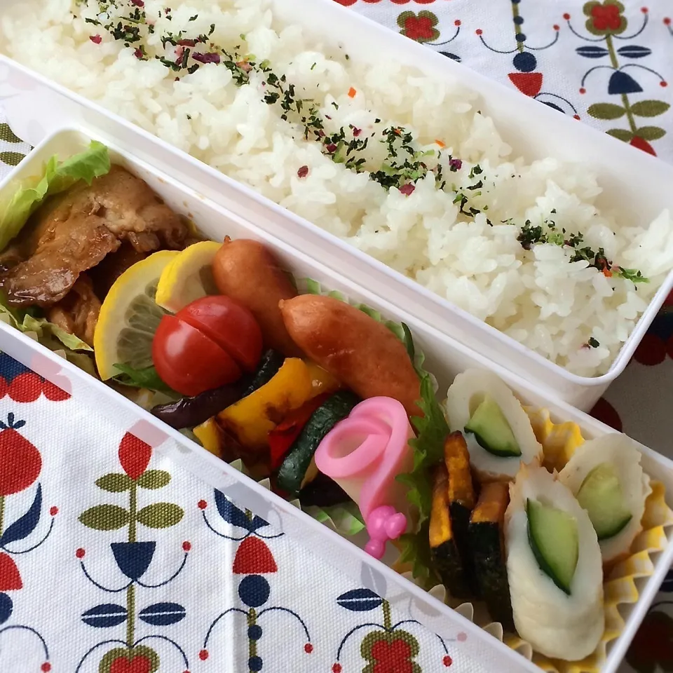 今日のお弁当(生姜焼き)|demekinさん