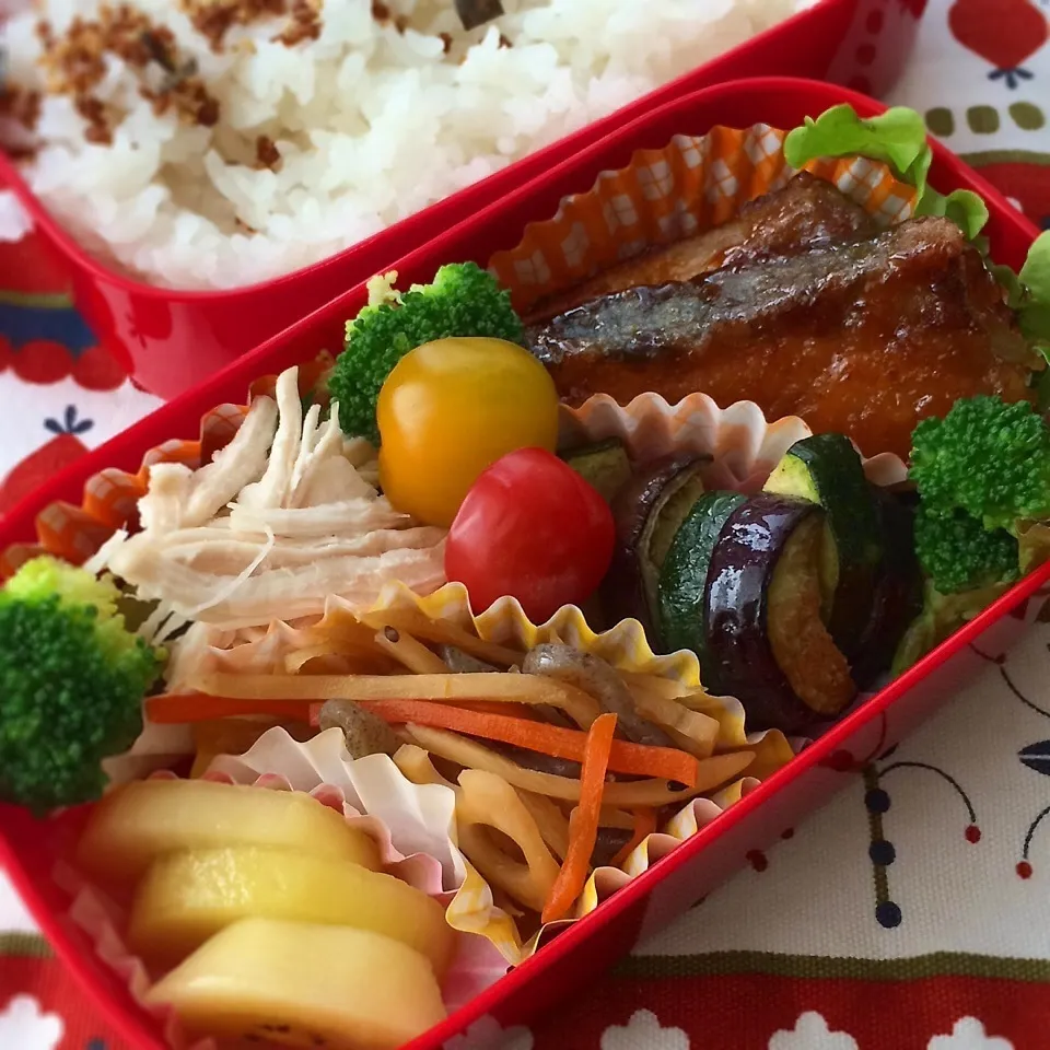 今日のお弁当(鰤の照り焼き)|demekinさん