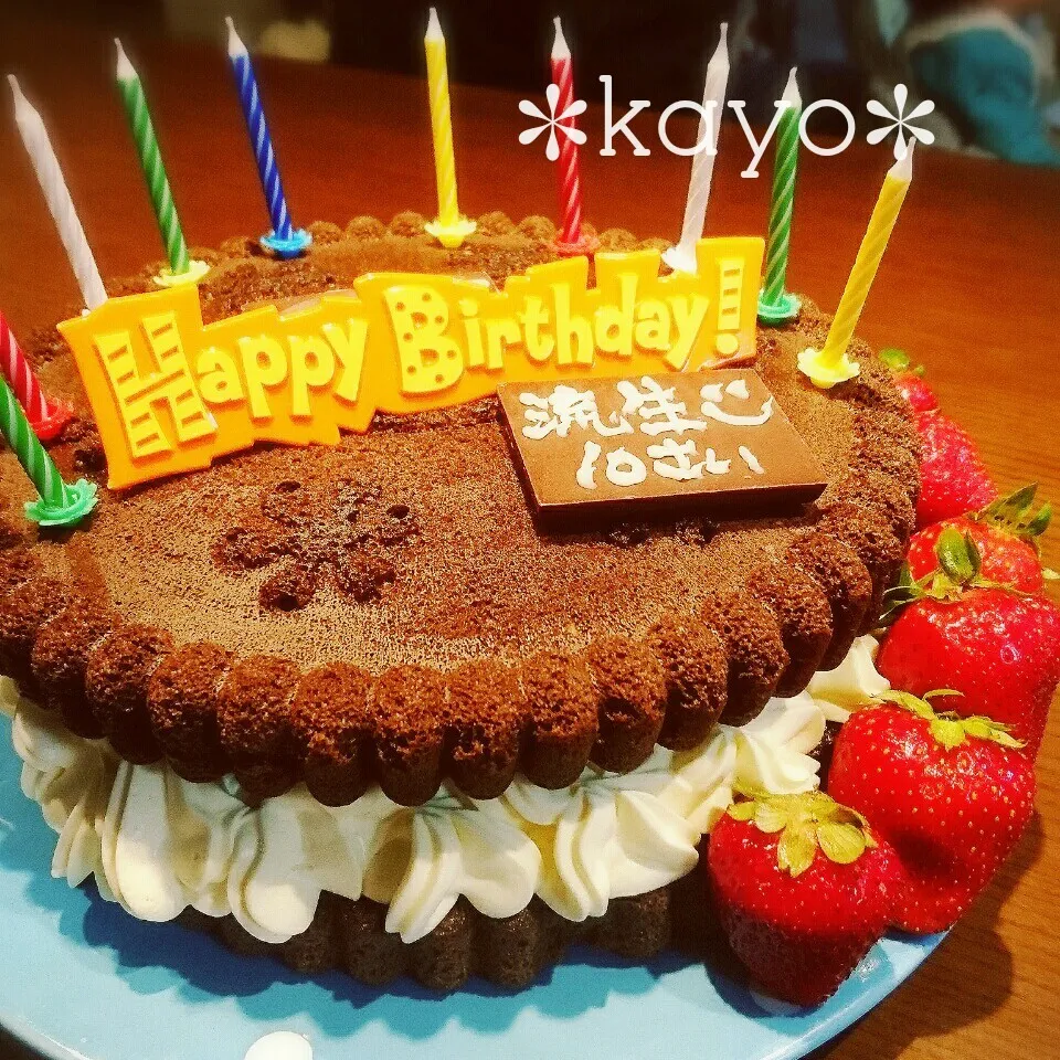 Snapdishの料理写真:誕生日ケーキ|華さん